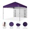 Best Choice Products 10x10ft Easy Setup Pop Up Canopy, Portable Tent w/ Side Wall, 1-Button Push, Case
